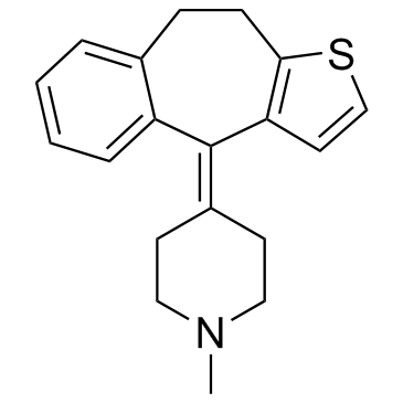 CAS:15574-96-6	Pizotifen   苯噻啶  药物分子开发