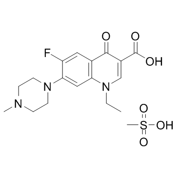 CAS:70458-95-6	Pefloxacin (mesylate)	   中试供应 
