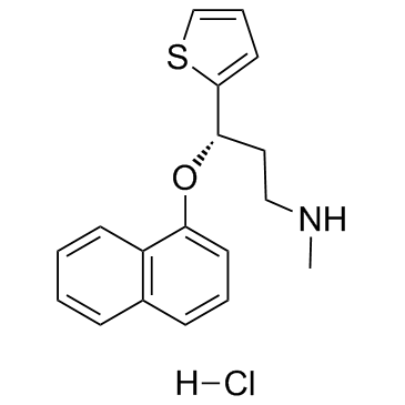 CAS:136434-34-9	Duloxetine (hydrochloride)	盐酸度洛西汀   原料药供应