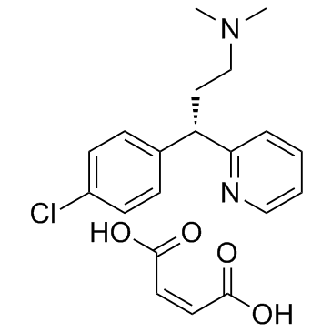 CAS:2438-32-6	     Dexchlorpheniramine (maleate)	马来酸右氯苯那敏        批量生产 