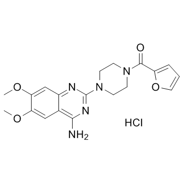 CAS:19237-84-4	Prazosin (hydrochloride)	盐酸哌唑嗪   KG级