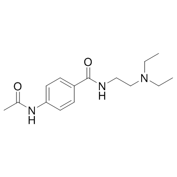 CAS:32795-44-1	N-Acetylprocainamide	N-乙酰普鲁卡因胺     药物分子开发