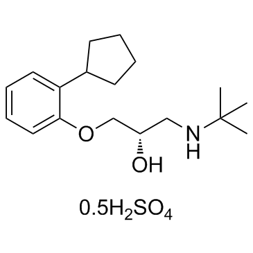 CAS:38363-32-5	Penbutolol (sulfate)	硫酸喷布洛尔   化合物优化