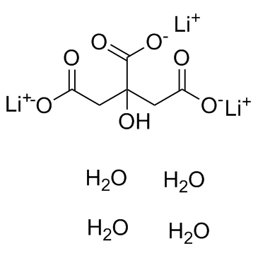 CAS:6080-58-6	  Lithium citrate (tetrahydrate)	柠檬酸三锂四水合物     新药中间体放大