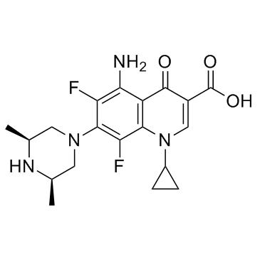 CAS:110871-86-8	Sparfloxacin	司帕沙星  原研药中间体供应  