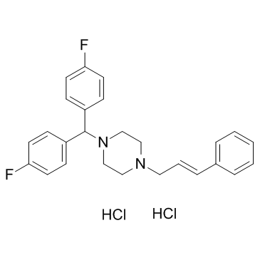 CAS:30484-77-6	Flunarizine (dihydrochloride)	盐酸氟桂利嗪    原研药中间体供应  