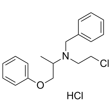 CAS:63-92-3	Phenoxybenzamine (hydrochloride)	苯氧苄胺   原料药研发 