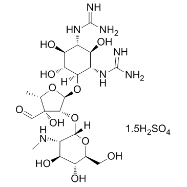 CAS:3810-74-0	Streptomycin (sulfate)	硫酸链霉素  药物分子开发  