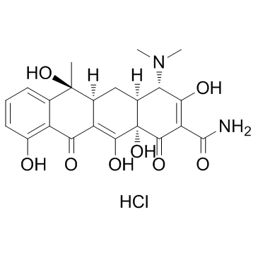 CAS:64-75-5	Tetracycline (hydrochloride)	盐酸四环素     原研药中间体供应  