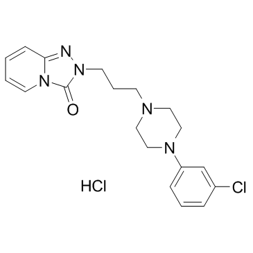 CAS:25332-39-2	Trazodone (hydrochloride)	盐酸曲唑酮   中试供应