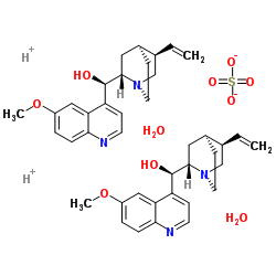 CAS:6119-70-6	  Quinine (sulfate hydrate)	  硫酸奎宁     KG级