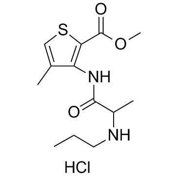 CAS:23964-57-0	Articaine (hydrochloride)	盐酸阿替卡因  新药中间体放大 