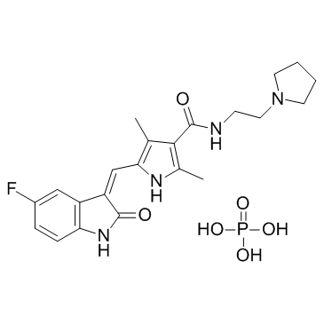 CAS:874819-74-6	Toceranib (phosphate)	托西尼布磷酸盐     化合物优化