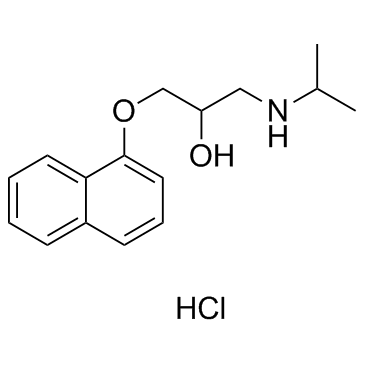CAS:318-98-9	Propranolol (hydrochloride)	盐酸普萘洛尔    原研药中间体供应 