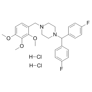 CAS:101477-54-7	Lomerizine dihydrochloride	盐酸洛美利嗪  批量合成  