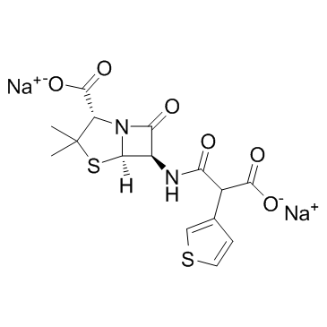 CAS:4697-14-7	(2S,5R,6R)-Ticarcillin (disodium)	   替卡西林二钠  新药中间体放大