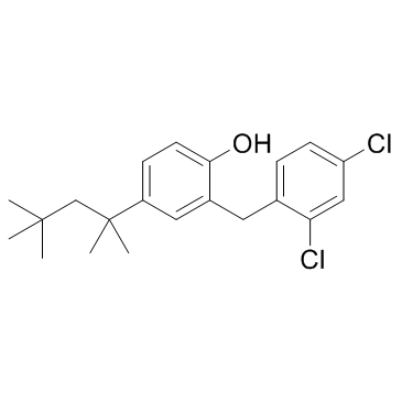 CAS:37693-01-9	Clofoctol	氯福克酚    药物分子开发