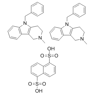 CAS:6153-33-9	   Mebhydrolin (napadisylate)	美海屈林萘二磺酸盐     药物分子开发