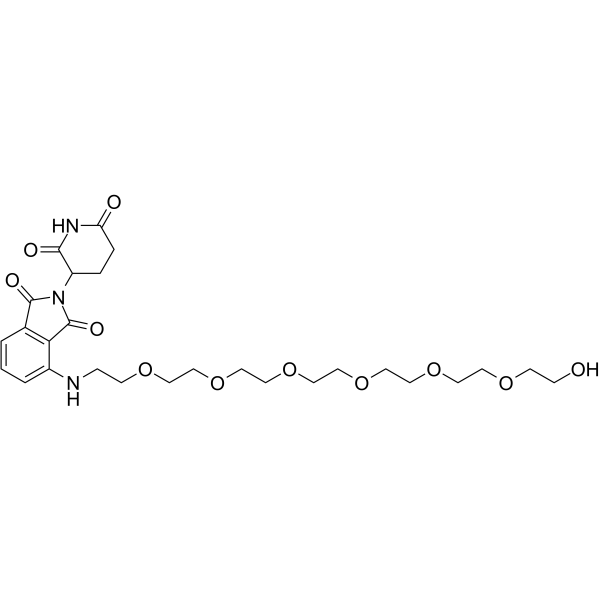CAS号：2641838-98-2    Pomalidomide-NH-PEG6-OH     泊马度胺-NH-六聚乙二醇     