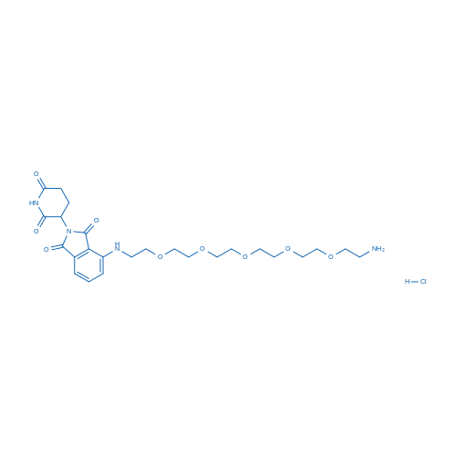 CAS：2357117-23-6    Pomalidomide-NH-PEG5-amine hydrochloride     