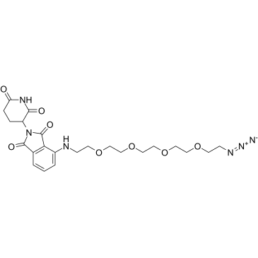 CAS： 2271036-47-4    Pomalidomide-NH-PEG4-azide