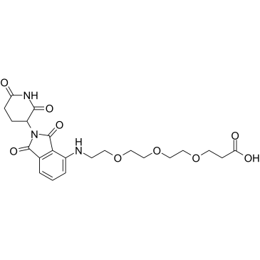 CAS：2138440-82-9   泊马度胺 4'-PEG3-酸     Pomalidomide-PEG3-COOH