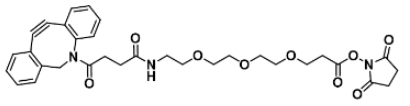 CAS : 2163772-16-3   DBCO-PEG3-NHS ester  二苯并環(huán)辛炔-三聚乙二醇-琥珀酰亞胺酯