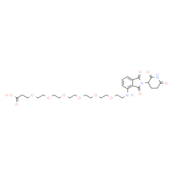 CAS:2225148-49-0     泊马度胺PEG6羧基	    Pomalidomide-PEG6-CO2H