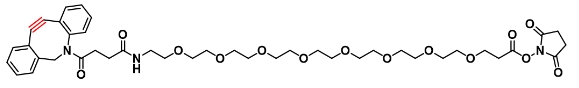 CAS: 2553412-88-5   DBCO-PEG8-NHS ester   二苯并环辛炔-八聚乙二醇-琥珀酰亚胺酯