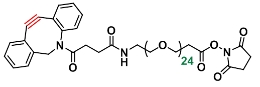 CAS  : 2765066-38-2    DBCO-PEG24-NHS ester   二苯并環(huán)辛炔-二十四聚乙二醇-琥珀酰亞胺酯