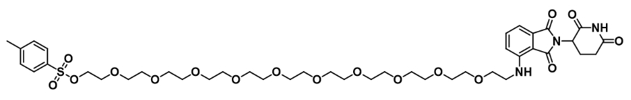 Pomalidomide-NH-PEG11-Tos      泊马度胺-氨基-十一聚乙二醇-对甲苯磺酰酯