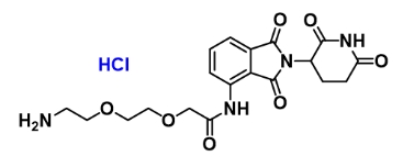 CAS：2380273-73-2     Thalidomide-amido-PEG2-NH2 hydrochloride	泊马度胺-二聚乙二醇-氨基盐酸盐     