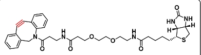 CAS : 2989400-08-8   DBCO-NHCO-PEG2-Biotin   二苯并环辛炔-酰胺-二聚乙二醇-生物素