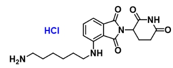 CAS:2375194-37-7      Pomalidomide-C6-NH2 hydrochloride    沙利度胺-NH-C6-NH2盐酸盐     