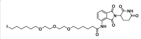 CAS  : 1835705-70-8   Pomalidomide-6-2-2-6-I    泊马度胺-C6-PEG3-丁基碘  
