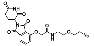  CAS  : 2597167-25-2     Thalidomide-O-amido-PEG1-azide    萨力多胺-O-AMIDO-一聚乙二醇-叠氮 