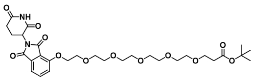 CAS： 2353563-47-8     Thalidomide-O-PEG5-t-butyl ester       沙利度胺-O-五聚乙二醇-叔丁酯