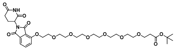 Thalidomide-O-PEG6-t-butyl ester           沙利度胺-O-六聚乙二醇-叔丁酯