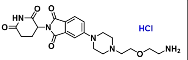 CAS： 2357111-30-7       Thalidomide-Piperazine-PEG1-NH2 hydrochloride       沙利度胺-哌嗪-一聚乙二醇-氨基盐酸盐