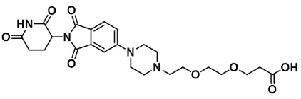 Thalidomide-Piperazine-PEG2-COOH          利度胺-哌嗪-二聚乙二醇-酸