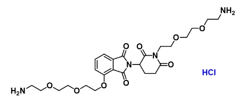 Bis-PEG2-amine-Thalidomide(hydrochloride)                氨基-二聚乙二醇-沙利度胺-二聚乙二醇-氨基盐酸盐