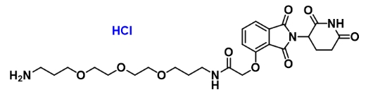CAS： 2564466-93-7           Thalidomide-O-amido-C1-PEG3-C3-NH2 hydrochloride     