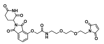 Thalidomide-O-amido-PEG2-Mal    沙利度胺-O-酰胺-二聚乙二醇-马来酰亚胺