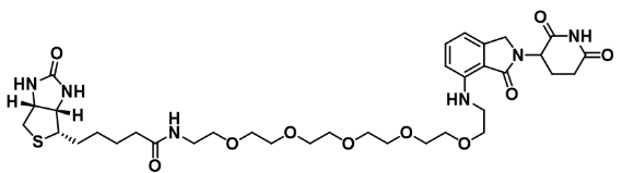 Biotin-PEG5-NH-Lenalidomide        生物素-五聚乙二醇-氨基-来那度胺