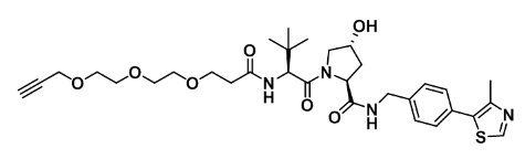 CAS ： : 2374122-30-0     (S,R,S)-AHPC-PEG3-Alkyne     (S,R,S)-AHPC-三聚乙二醇-炔 