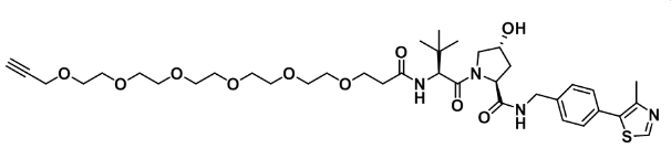 (S,R,S)-AHPC-PEG6-Alkyne       (S,R,S)-AHPC-六聚乙二醇-炔   
