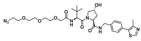 CAS : 1797406-80-4          (S,R,S)-AHPC-PEG3-azide        (S,R,S)-AHPC-三聚乙二醇-叠氮  
