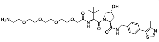 CAS  : 2010159-57-4        (S,R,S)-AHPC-PEG4-NH2      (S,R,S)-AHPC-四聚乙二醇-氨基      