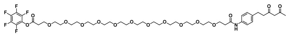 CAS: 2353409-86-4        Diketone-PEG11-PFP ester     二酮-十一聚乙二醇-五氟苯酚酯       