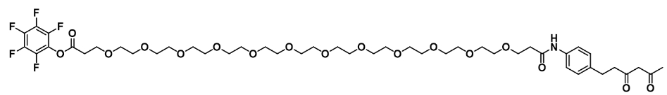 Diketone-PEG12-PFP ester      二酮-十二聚乙二醇-五氟苯酚酯